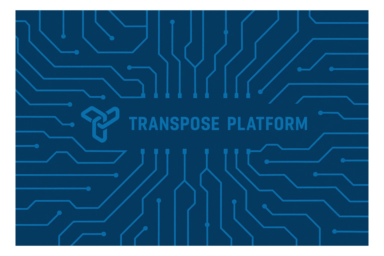 Create a 3.5:1 ratio background banner that is blue with a Tron-like effect, featuring flat circuitry patterns evenly distributed and flat. Embed the provided image as a watermark exactly as is, integrated into the design. sticker