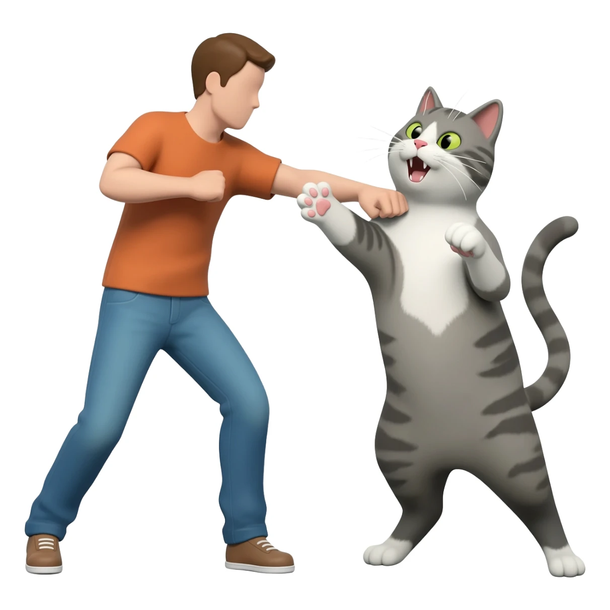 cat attack emoji sticker