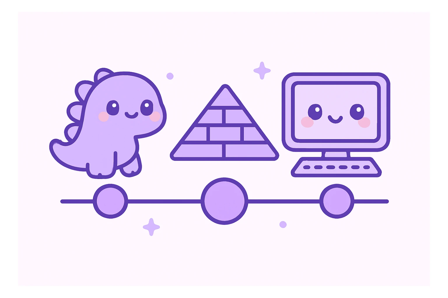 "Timeline", "history" no text, with the colors: Primary Purple:  #8B5CF6
  Light Purple:    #A78BFA sticker