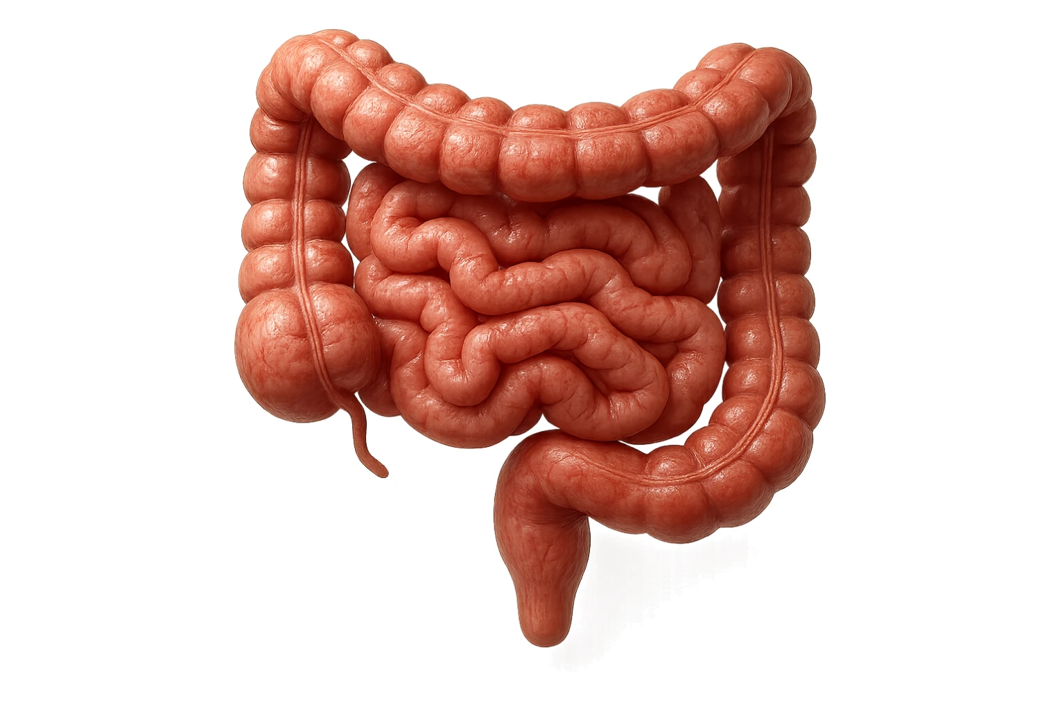 intestino umano anatomico realistico in salute, IPERREALISTICA 4K sticker