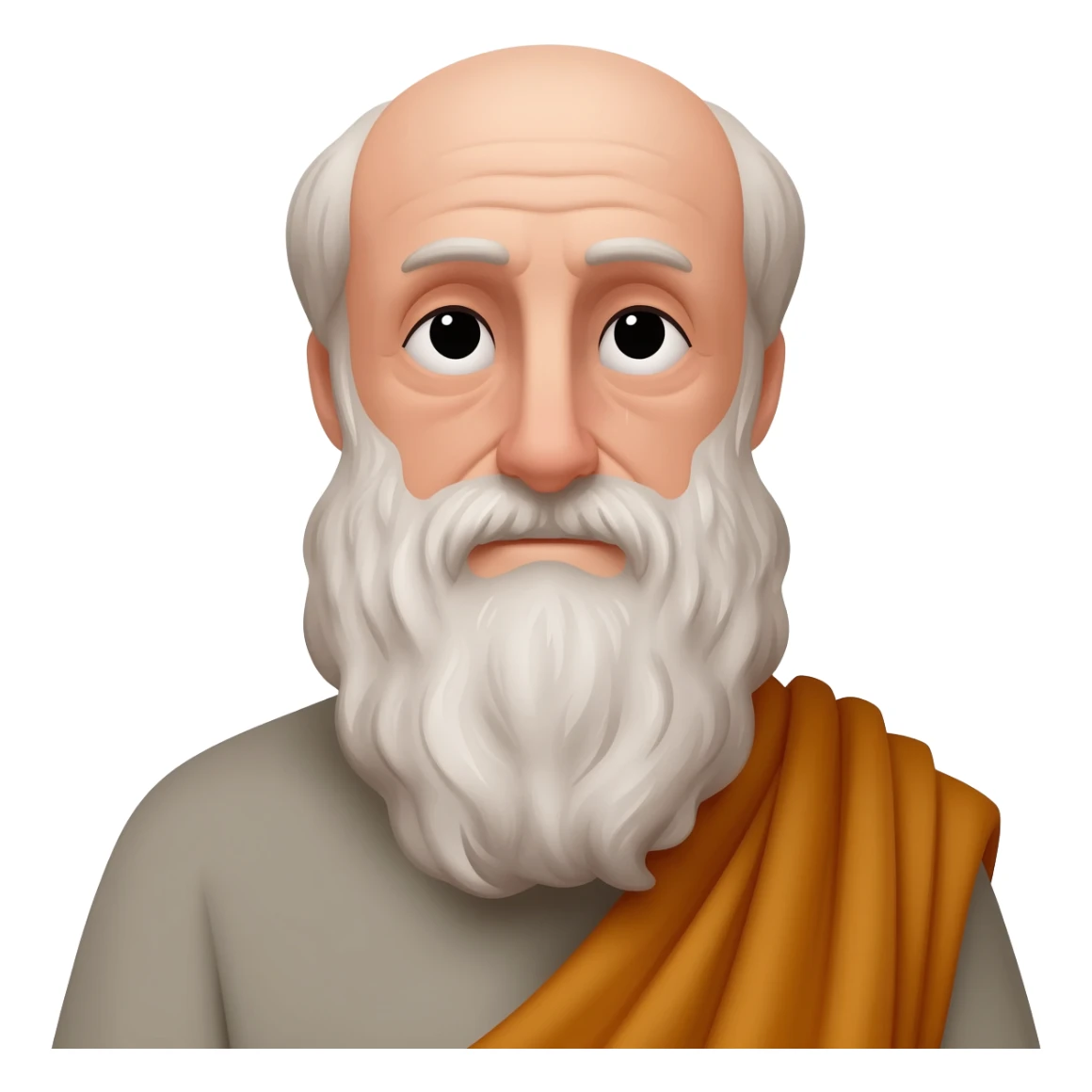 Cinematic Realistic portrait of Aristotle the philosopher, depicted as a wise, contemplative figure in toga sticker