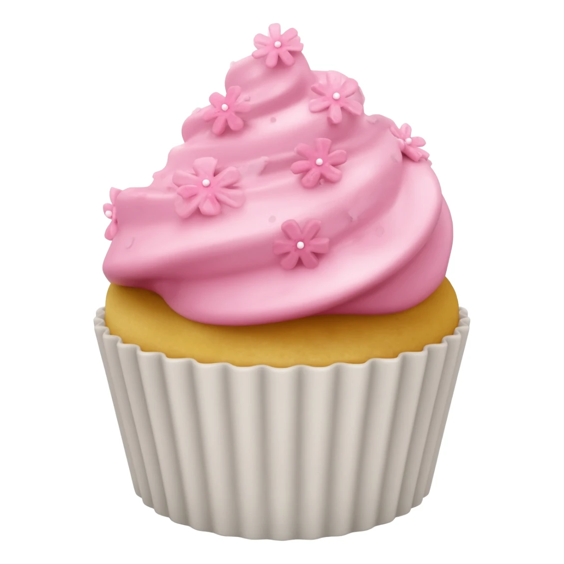 Cupcake with pink icing sticker