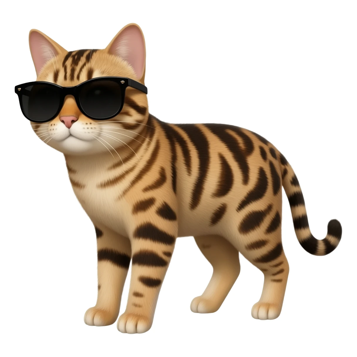 Cat wearing sunglasses sticker