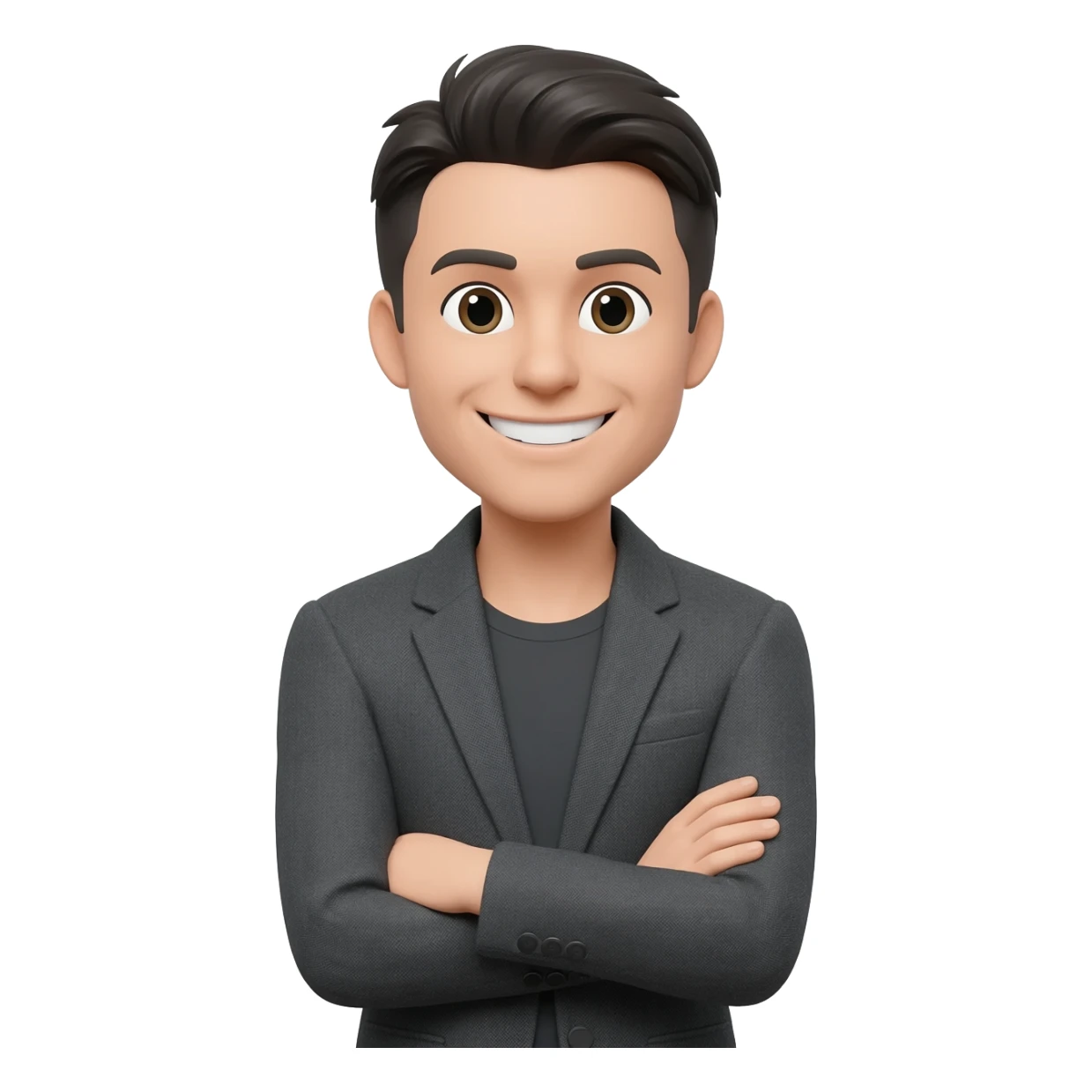 😏 smile arms folded sticker