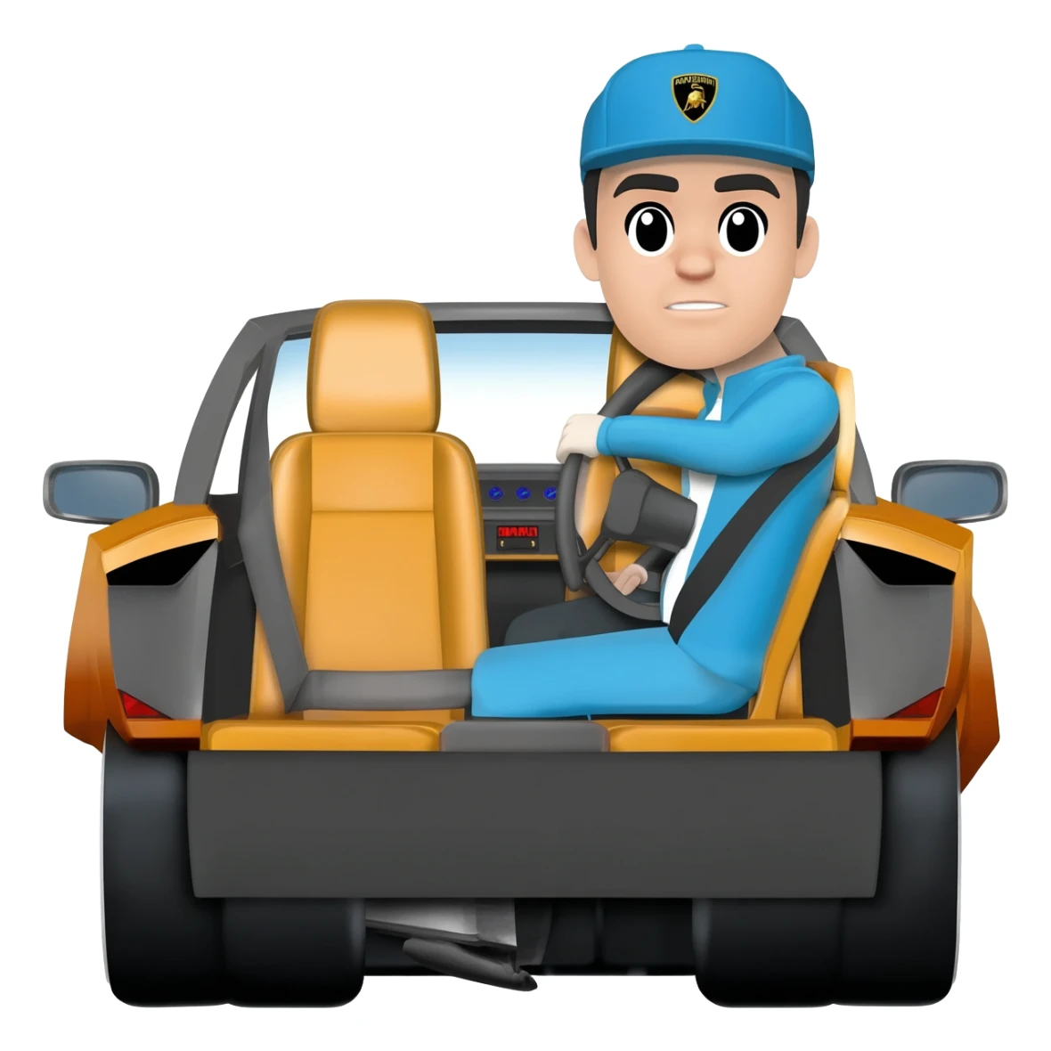 driving lambo sticker