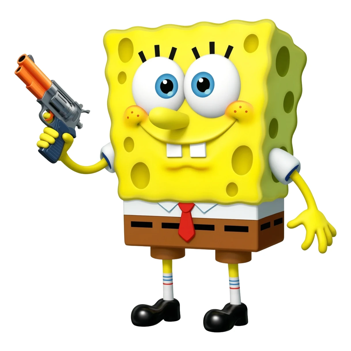 SpongeBob with a gun sticker