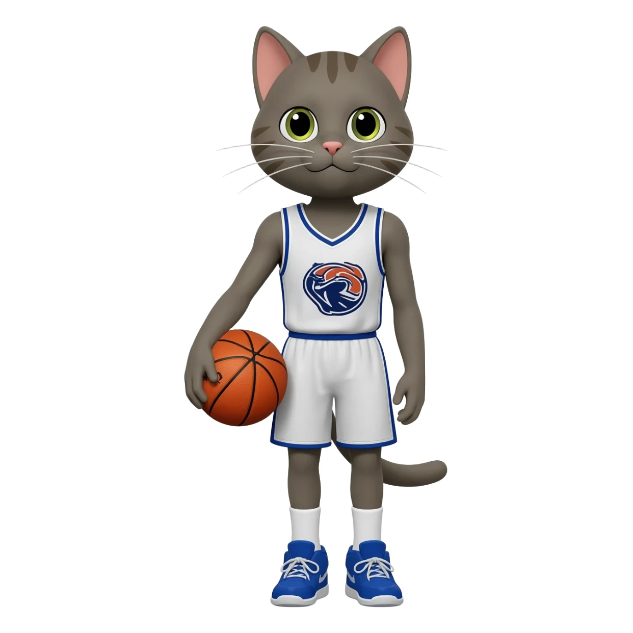 Ich möchte einen Basketball spieler, der aussieht wie eine Katze sticker