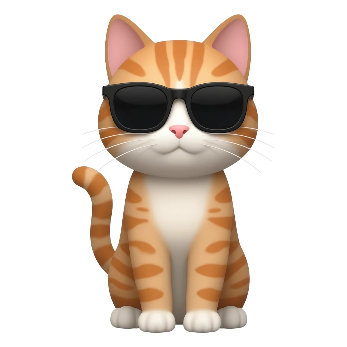 Cat wearing sunglasses sticker