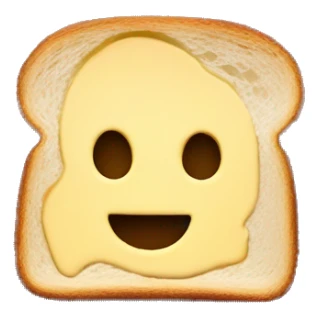 aesthetic butter toast on burgundy plate sticker