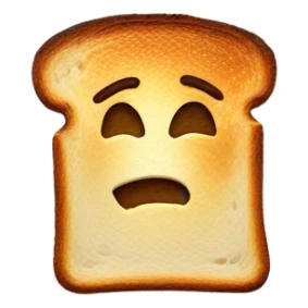 toast with elon musk face burnt on it from the toaster sticker
