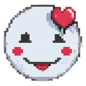 smiling face with a heart next to it emoji sticker