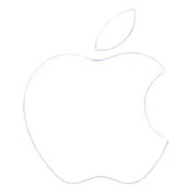 Projection Ad Wall — purple-white light + moving logo on brick wall, Street Advertisements. sticker