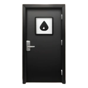 hotel room door modern hallway with spot light up sticker