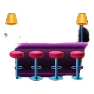 nightclub wtihout people. sticker