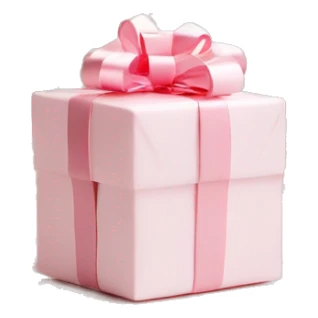 Light pink Christmas gifts under a white Christmas tree  sticker