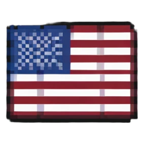 US flag sticker