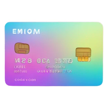 Vaporwave color themed credit card emoji, DO NOT INCLUDE NUMBERS OR TEXT sticker