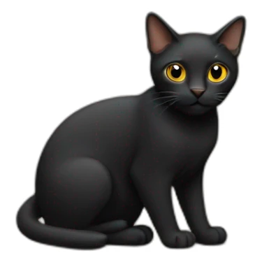 Gato negro  sticker