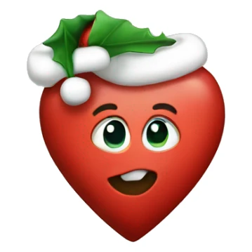 A heart with Christmas spirit sticker