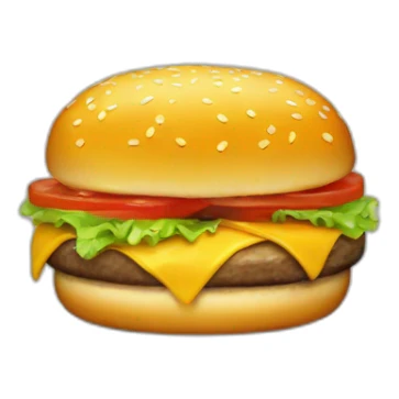 Cheeseburger emoji sticker