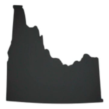 Silhouette of shape of utah sticker