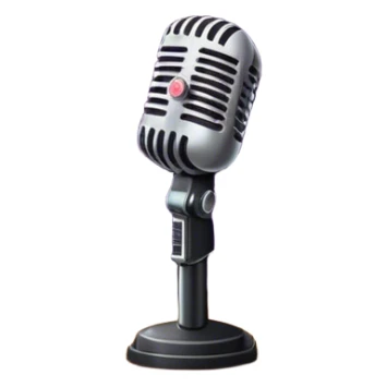 a retro stage with neon lights, a classic microphone, musical notes, vintage theater curtains and Broadway-style elements. Avoid focusing solely on the piano. Transparent background. sticker