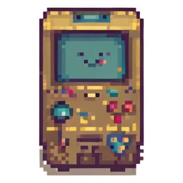 Bendy from Bendy and the Ink Machine, pixel art style, retro video game look, simple and cute sticker