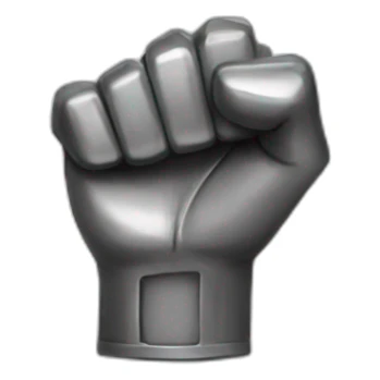 Metal resistance fist sticker