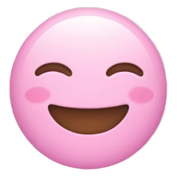 An emoji of candy in pastel pink sticker