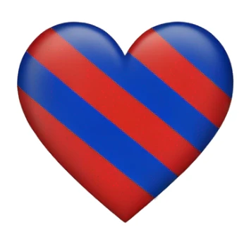 Heart in colors of Armenian flag sticker