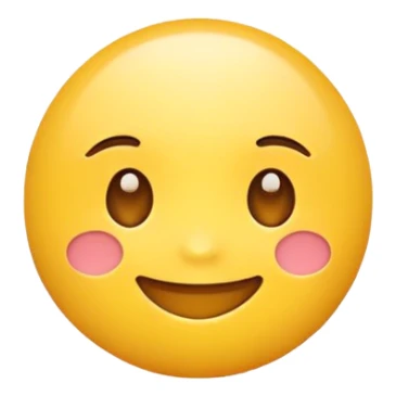 Cute cartoon emoji with ×1× symbol sticker