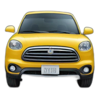 A car flying high in the street sticker