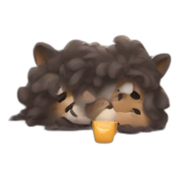 Cozy morning sticker