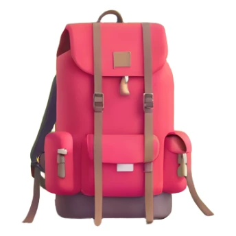 Kungsleden trail with hiking backpack and Nordic landscape sticker