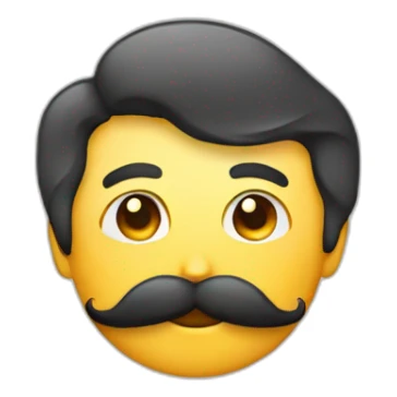 Moustache rectangulaire sticker