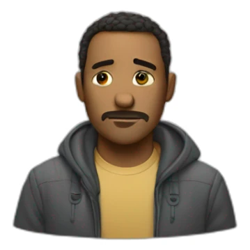 Depredador de la película saludando sticker