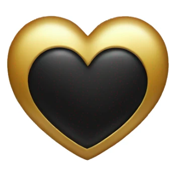 Black-And-Golden-Heart-Emoji sticker