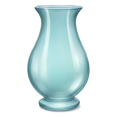 glass vase with piece sticking out  sticker