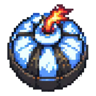 detailed high-res bomb power up item sticker