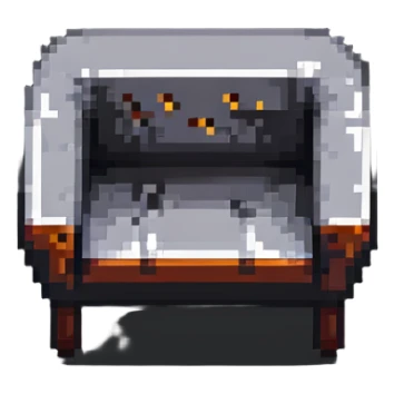 simple furniture design in pixel art style sticker