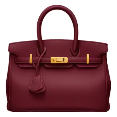 maroon birkin bag sticker