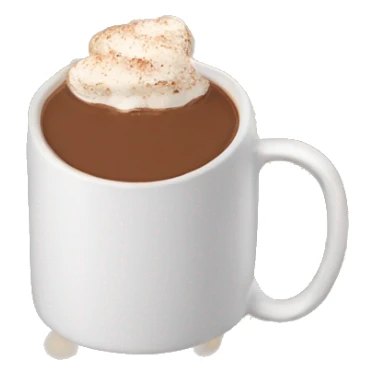 aesthetic Hot Chocolate Mug sticker