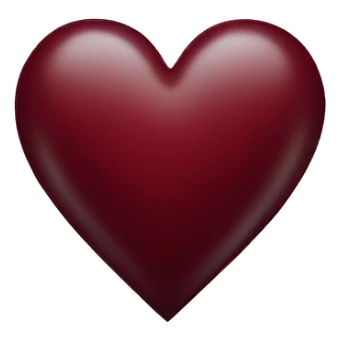 dark red heart sticker