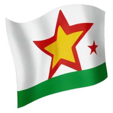 Independent Syria flag with 3 stars sticker
