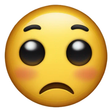 eye closed with frown emoji  sticker