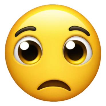 Shy Emoji face, with eyes looking bash fully to the side and pinched mouth  sticker