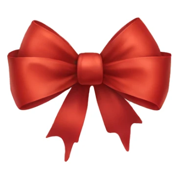 Red bow sticker