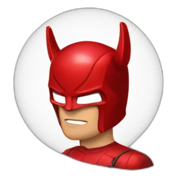 Marvel superhero Daredevil red Helmet with horns sticker