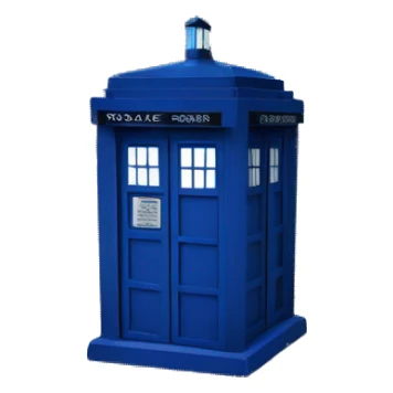 Tardis blue police box sticker