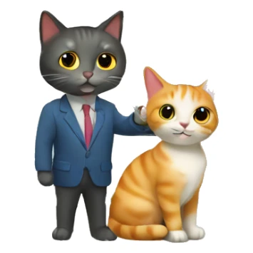 Cats buying a house sticker